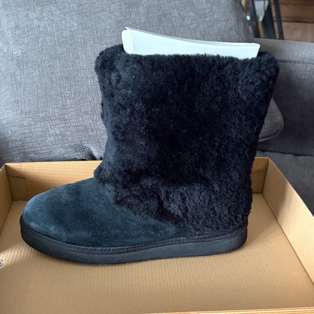 UGG Women's Black Fur Winter Boots